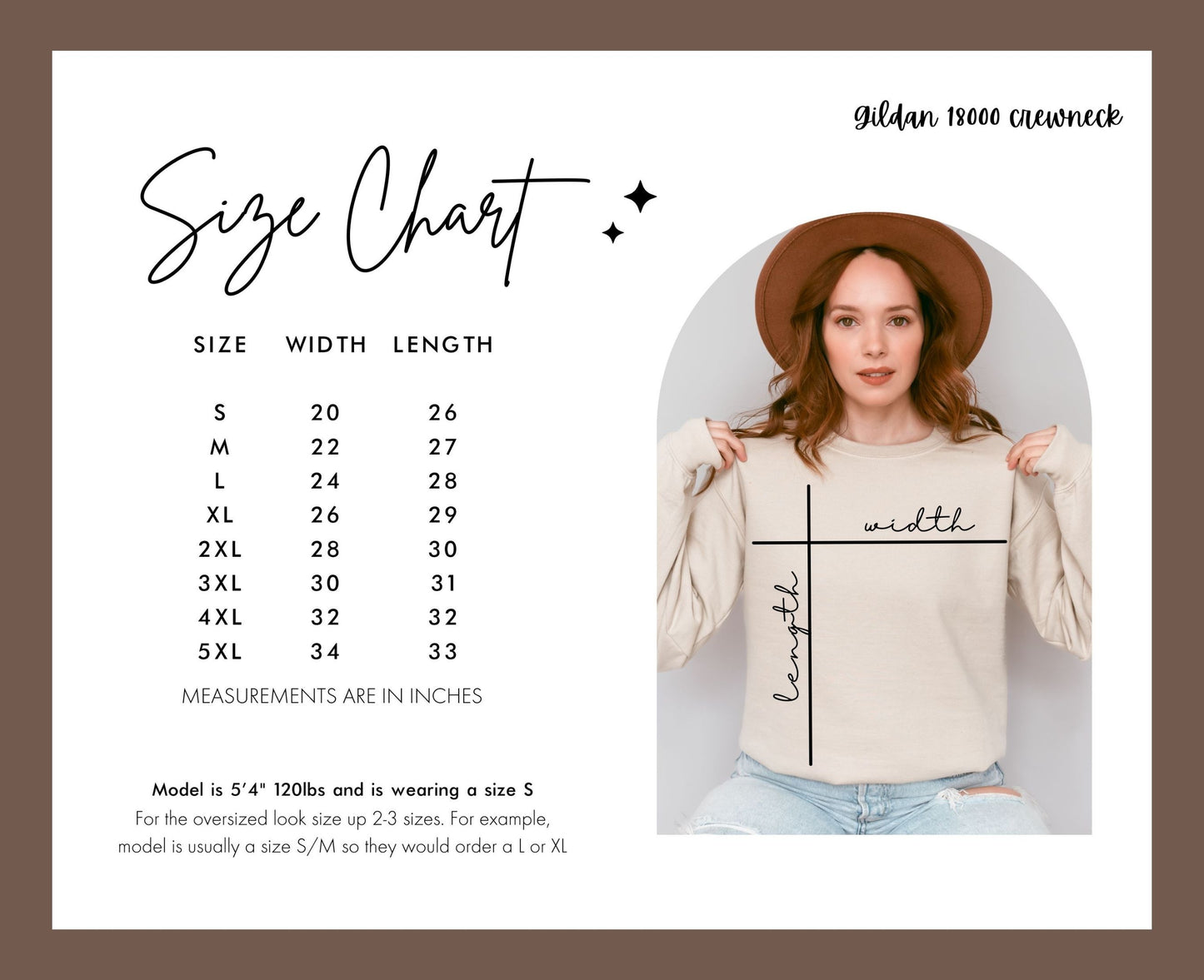 Gildan 18000 Crewneck Size Chart Fashionable Apparel