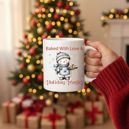 Baked With Love And Holiday Magic Mug Perfect for Gifting