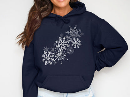 Snowflake Design Winter Hooded Casual Product