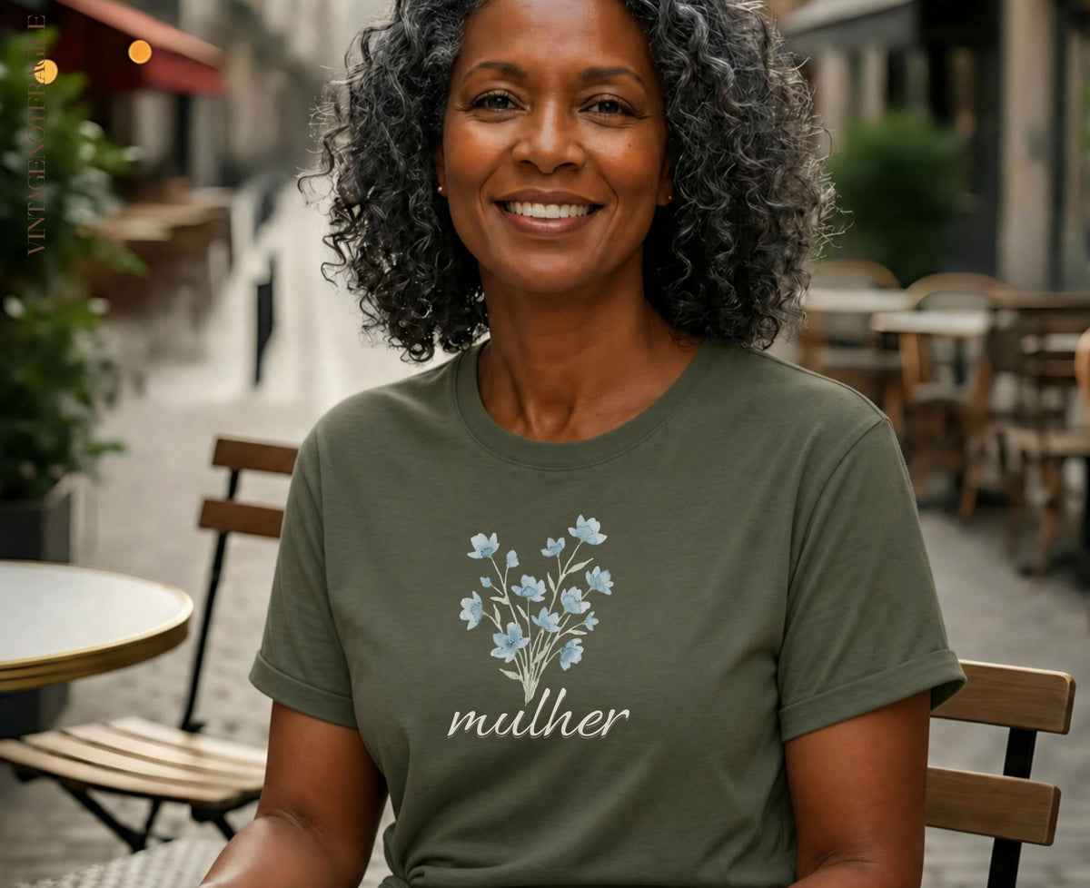 Mulher Botanical Tee | Portuguese Woman Shirt