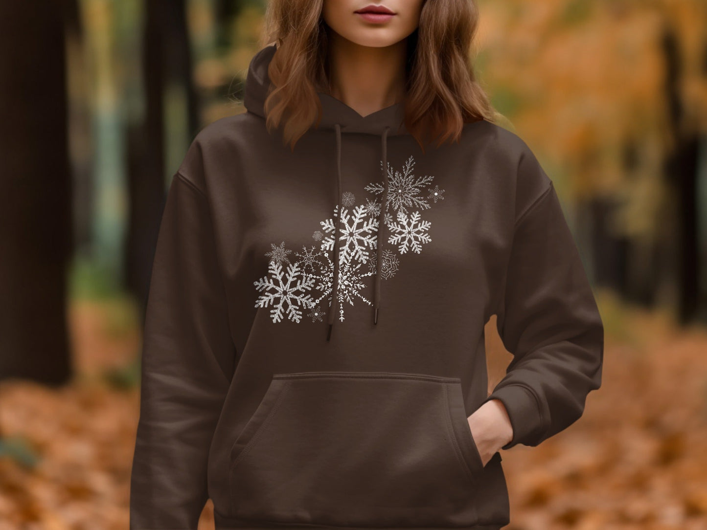Cozy Stylish Hoodie with Beautiful Snowflake Design