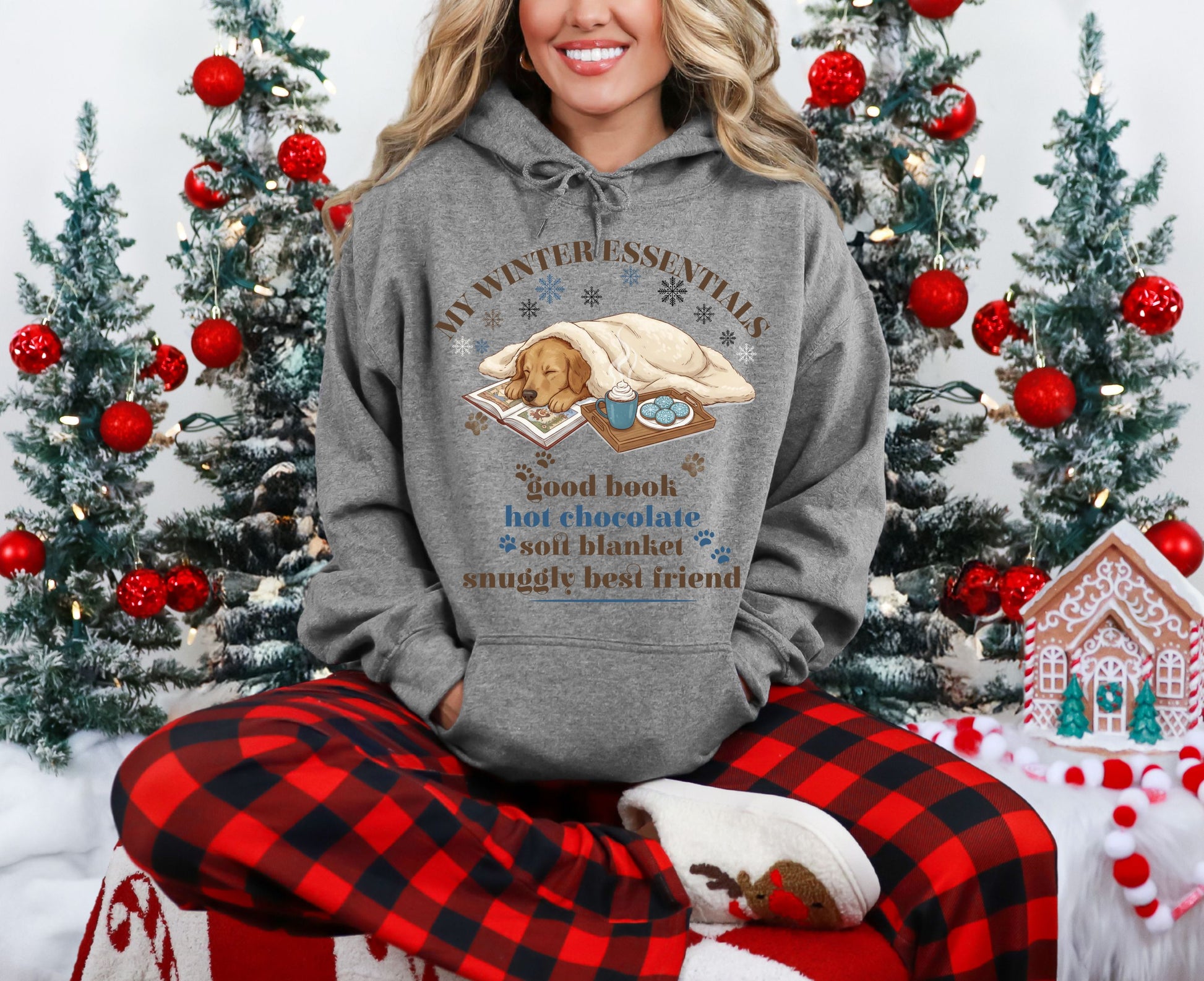 My Winter Essentials Snuggle Best Friend Hoodie