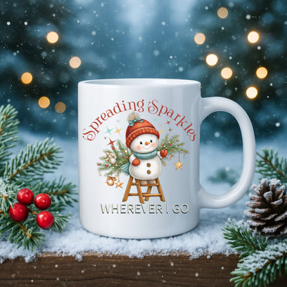 Spreading Sparkles Wherever I Go Holiday Mug