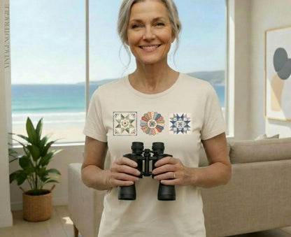 Quilted Together | Three Quilt Blocks Women’s T-Shirt