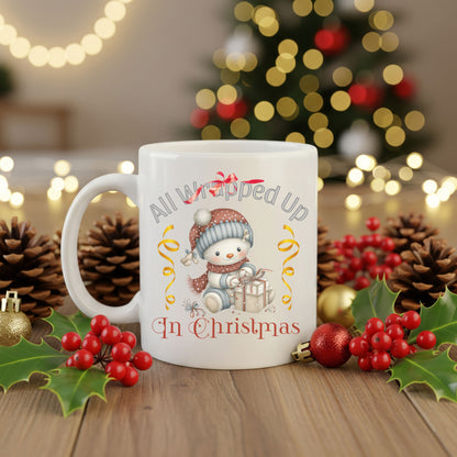 All Wrapped Up In Christmas Mug for Holiday Cheer