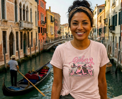 In October We Wear Pink Witch Tee | Stronger Together