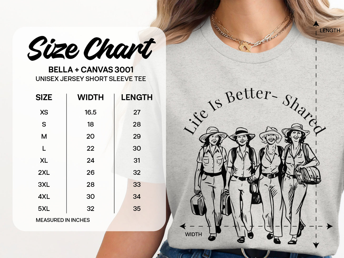Life is Better Shared Unisex Short Sleeve Tee