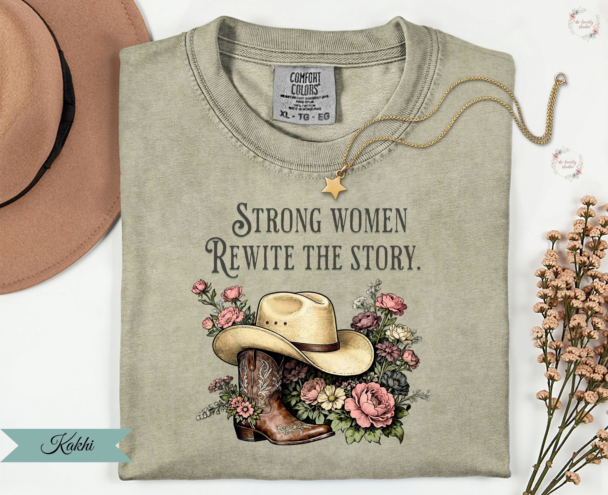 Strong Women Rewrite The Story Cowgirl T-shirt