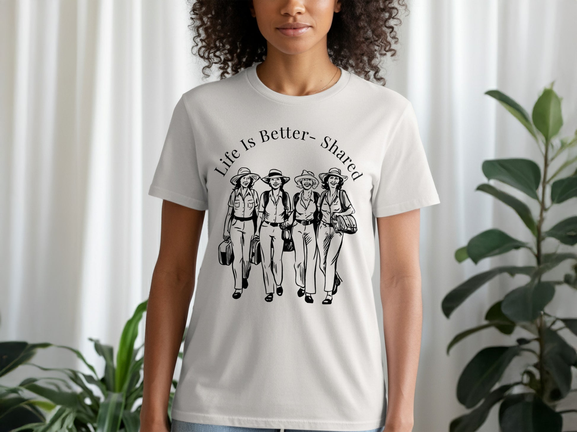 Life Is Better Shared Graphic Tee for Best Friends