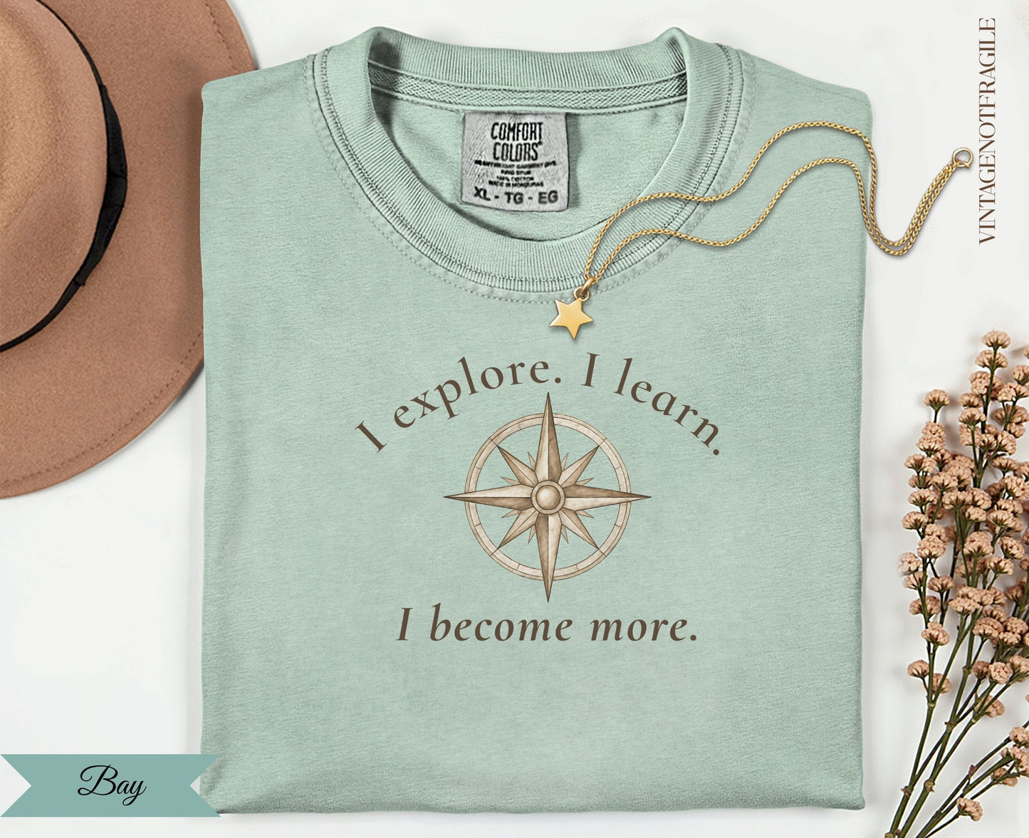 I Explore I Learn I Become More Compass Tee