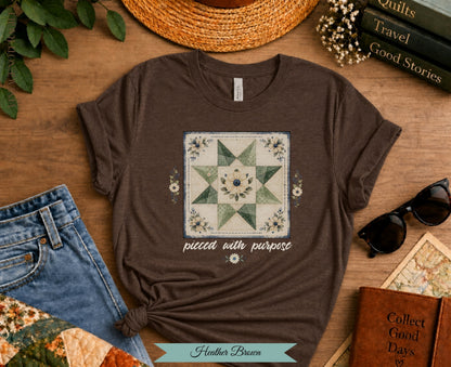 Pieced With Purpose Quilt Block Tee |Vintage Not Fragile