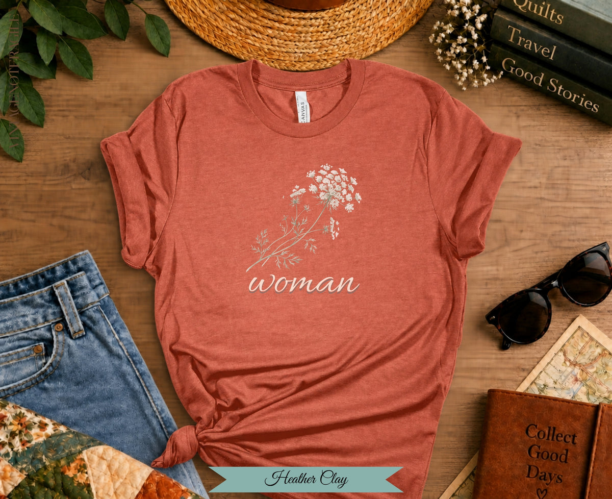 "Woman" Botanical Tee| Vintage Not Fragile
