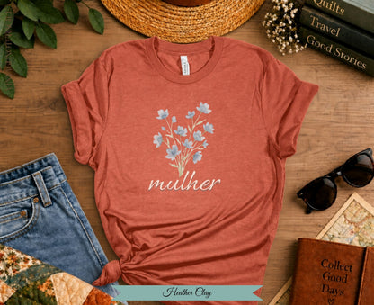 Mulher Botanical Tee | Portuguese Woman Shirt