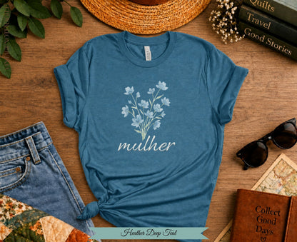 Mulher Botanical Tee | Portuguese Woman Shirt