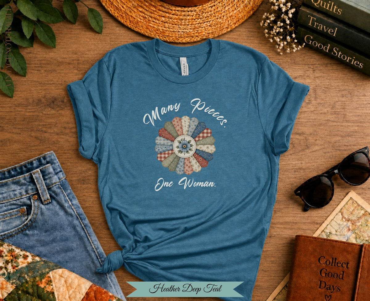 Many Pieces One Woman Dresden Quilt Tee| Vintage Not Fragile