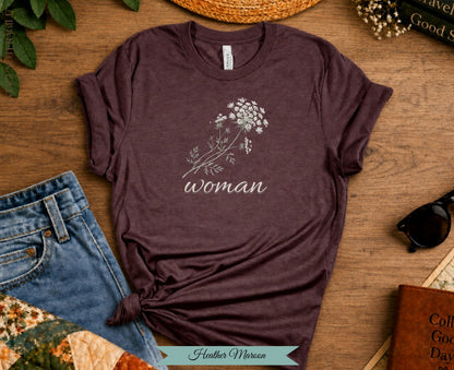 "Woman" Botanical Tee| Vintage Not Fragile