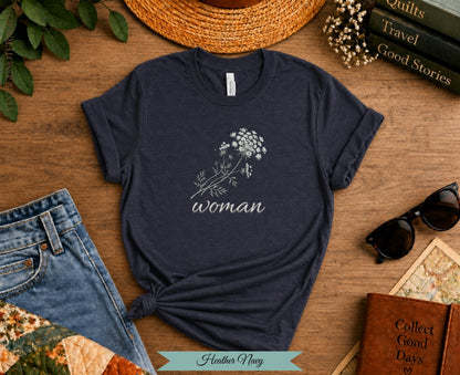 "Woman" Botanical Tee| Vintage Not Fragile