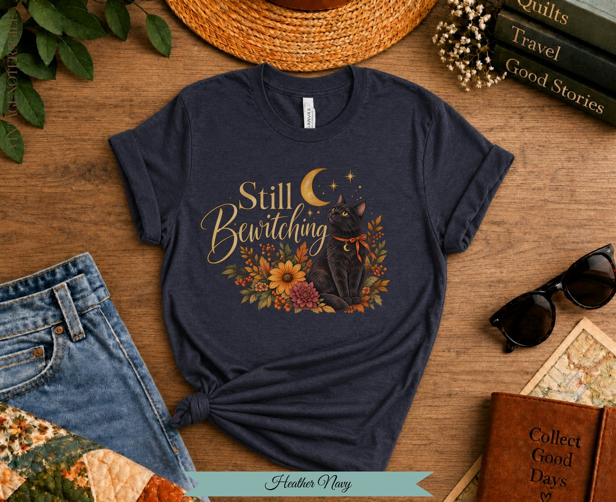 Still Bewitching Black Cat Halloween Tee | Vintage Not Fragile