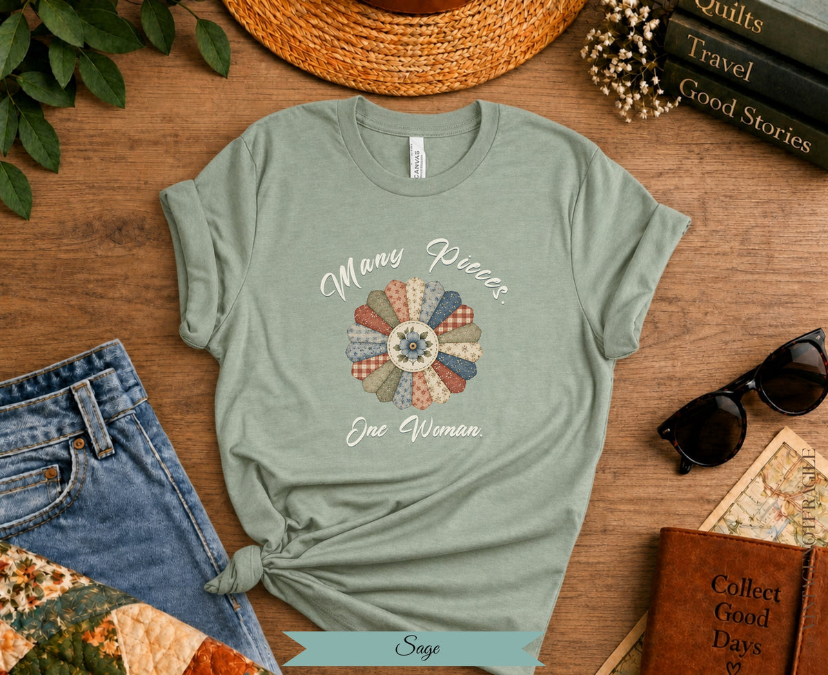 Many Pieces One Woman Dresden Quilt Tee| Vintage Not Fragile
