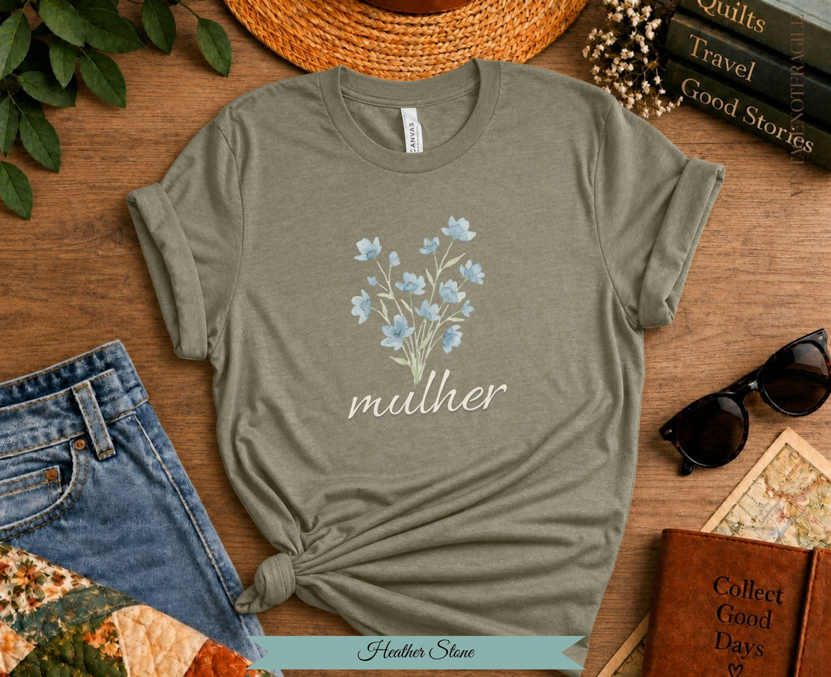 Mulher Botanical Tee | Portuguese Woman Shirt