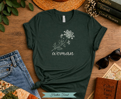 "Woman" Botanical Tee| Vintage Not Fragile