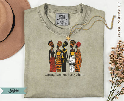 Strong Women Everywhere Tee | Minimal Statement Shirt