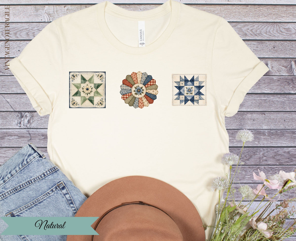 Quilted Together | Three Quilt Blocks Women’s T-Shirt