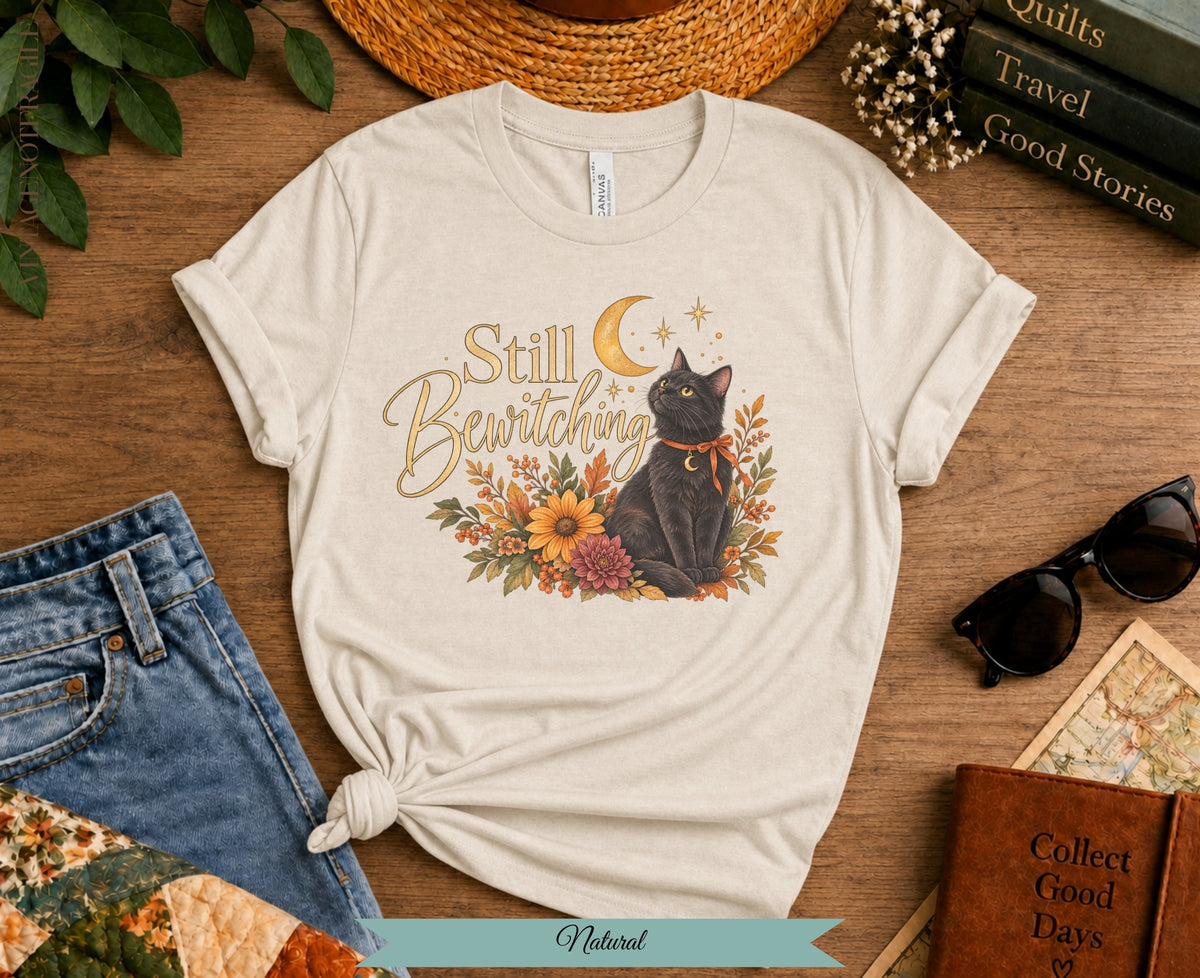 Still Bewitching Black Cat Halloween Tee | Vintage Not Fragile
