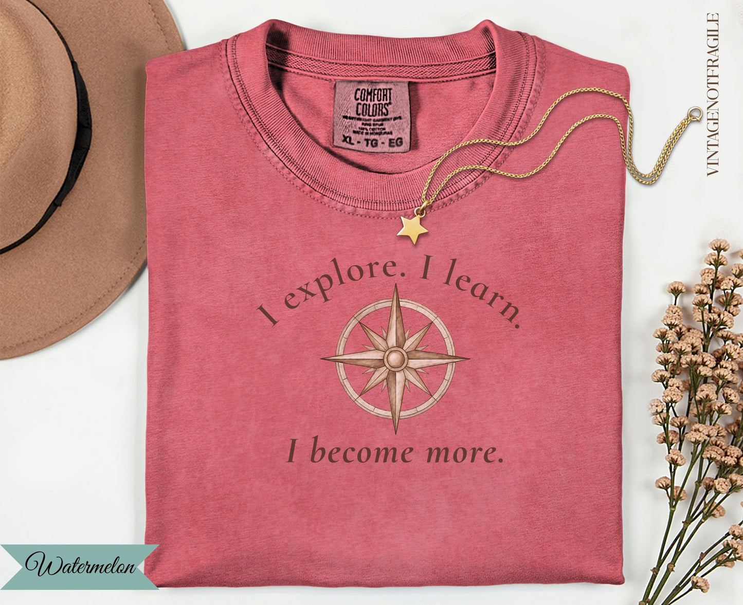 I Explore I Learn I Become More Compass Tee