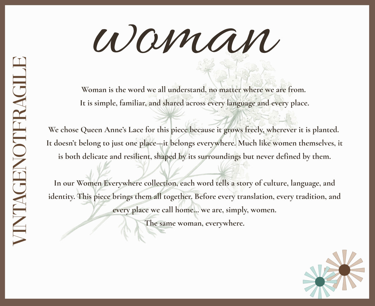 "Woman" Botanical Tee| Vintage Not Fragile