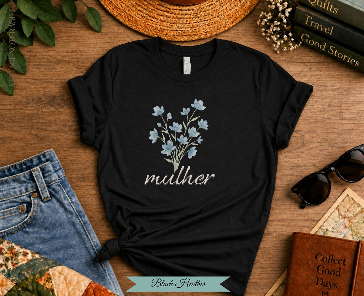 Mulher Botanical Tee | Portuguese Woman Shirt