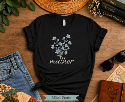 Mulher Botanical Tee | Portuguese Woman Shirt