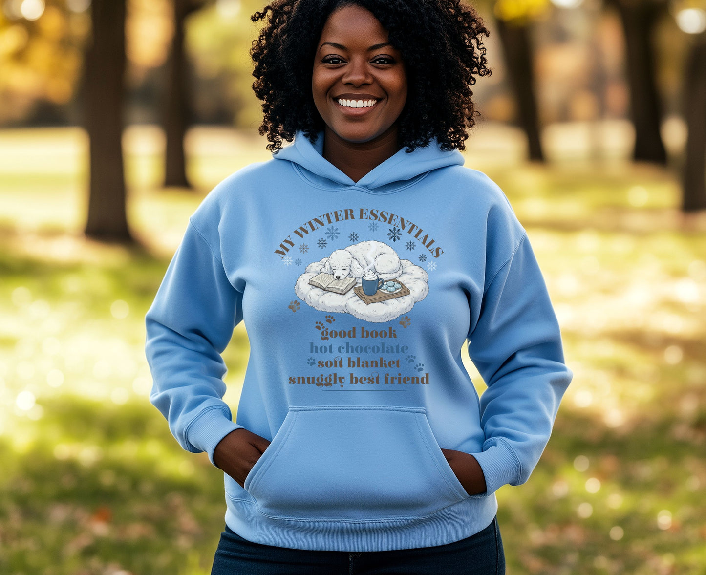 My Winter Essentials Snuggle Best Friend Hoodie