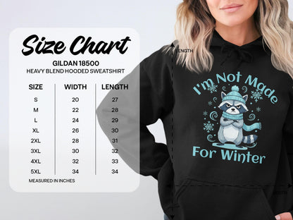 Grumpy Raccoon Hoodie: Funny Winter Hater Sweatshirt