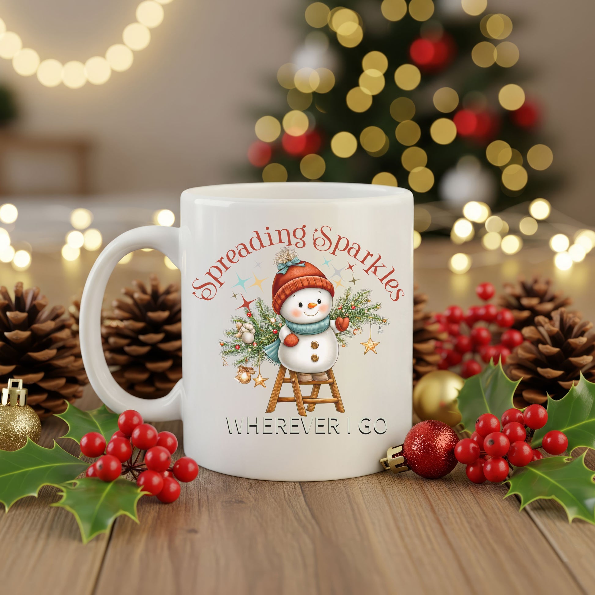 Spreading Sparkles Wherever I Go Holiday Mug